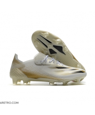 Adidas X Ghosted.1 Firm Ground White Gold Football Boots
