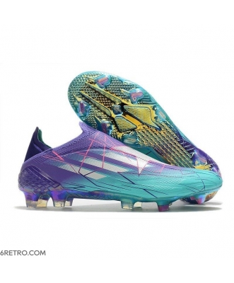 Adidas X Speedflow+ Firm Ground Purple Rush Silver Metallic Mint Rush Football Boots