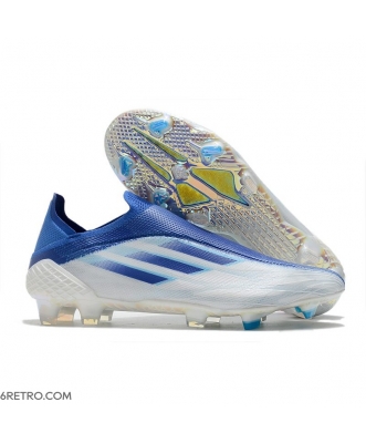 Adidas X Speedflow+ Firm Ground White Legacy Indigo Sky Rush Football Boots