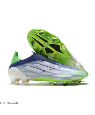 Adidas X Speedflow+ Firm Ground White Screaming Green Sonic Ink Football Boots