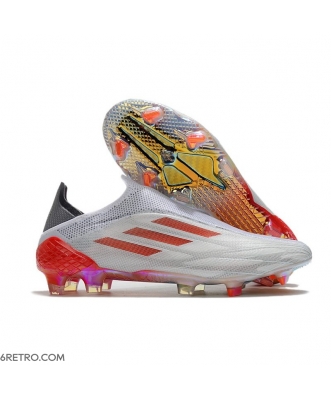 Adidas X Speedflow+ Firm Ground WhiteSpark - White Iron Metal Solar Red Football Boots
