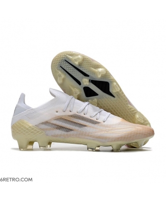 Adidas X Speedflow.1 Firm Ground White Core Black Metallic Gold Melange Football Boots