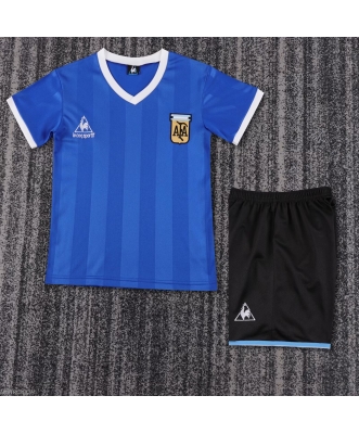 Argentina Retro Away Shirt Kids 1986