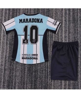 Argentina Retro Diego Maradona #10 Shirt Kids(2010 Commemorative Edition)