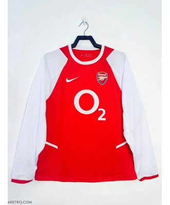 Arsenal Retro Home Shirt Men 02-04 Long sleeve