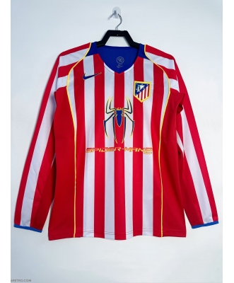 Atletico Madrid Retro Home Shirt Men 04-05 Long sleeve