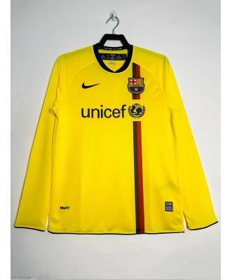 Barcelona Retro Away Shirt Men 08-09 Long sleeve