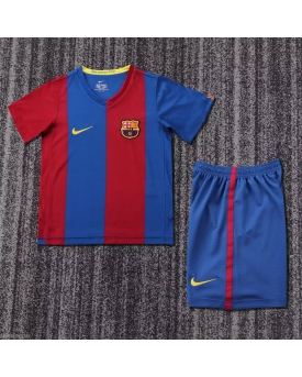 Barcelona Retro Home Shirt Kids 06-07