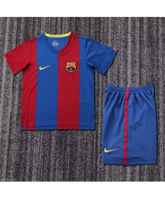 Barcelona Retro Home Shirt Kids 06-07