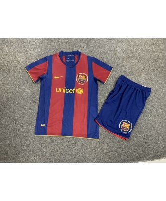 Barcelona Retro Home Shirt Kids 07-08