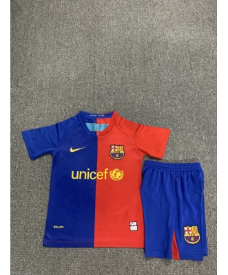 Barcelona Retro Home Shirt Kids 08-09