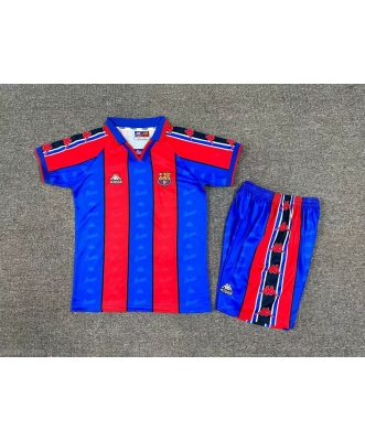 Barcelona Retro Home Shirt Kids 95-97