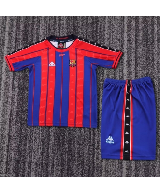 Barcelona Retro Home Shirt Kids 97-98