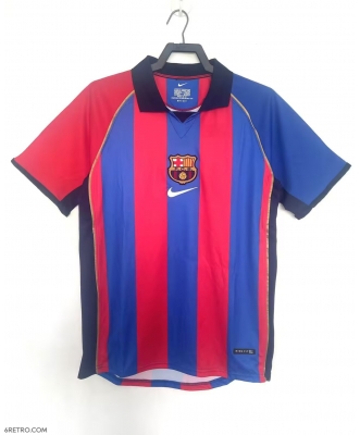 Barcelona Retro Home Shirt Men 01-02