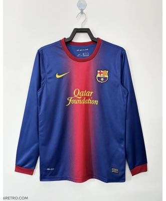 Barcelona Retro Home Shirt Men 12-13 Long sleeve