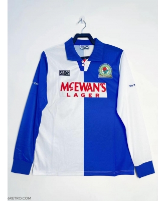 Blackburn Rovers Retro Home Shirt Men 94-95 Long sleeve