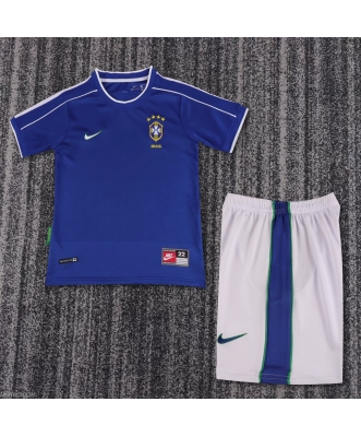 Brazil Retro Away Shirt Kids 1998