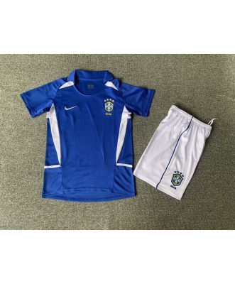 Brazil Retro Away Shirt Kids 2002