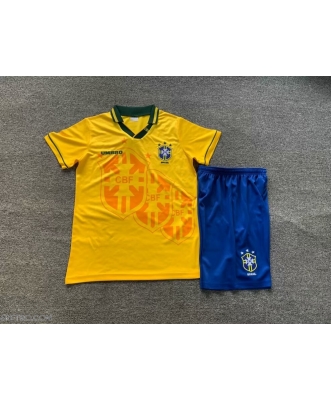 Brazil Retro Home Shirt Kids 1994
