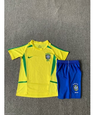 Brazil Retro Home Shirt Kids 2002