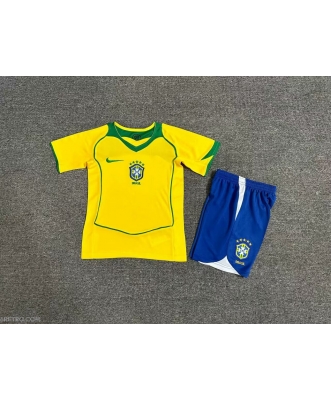 Brazil Retro Home Shirt Kids 2004