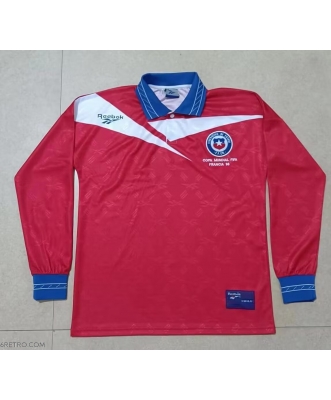 Chile Retro Home Shirt Men 1998 Long sleeve