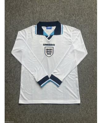 England Retro Home Shirt Men 1996 Long sleeve