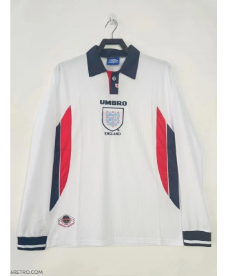 England Retro Home Shirt Men 1998 Long sleeve