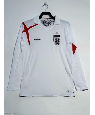 England Retro Home Shirt Men 2006 Long sleeve