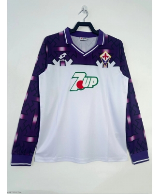 Fiorentina Retro Away Shirt Men 92-93 Long sleeve