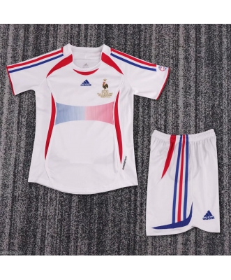 France Retro Away Shirt Kids 2006
