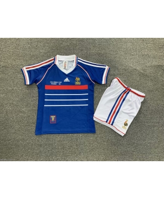 France Retro Home Shirt Kids 1998