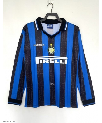 Inter Milan Retro Home Shirt Men 97-98 Long sleeve