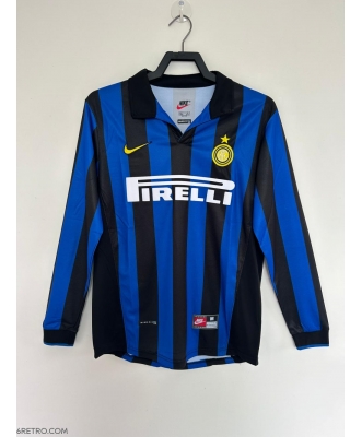 Inter Milan Retro Home Shirt Men 98-99 Long sleeve