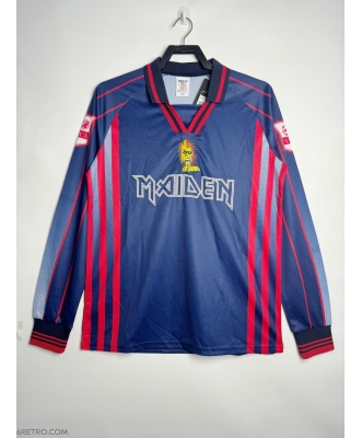 Iron Maiden Retro Home Shirt Men 1998 Long sleeve