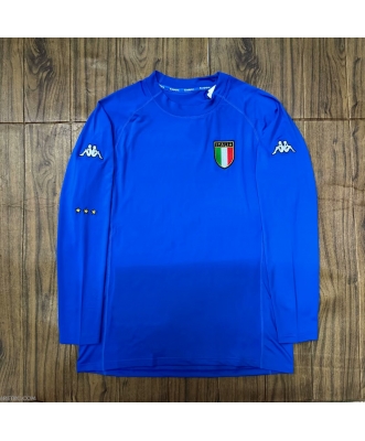 Italy Retro Home Shirt Men 2002 Long sleeve