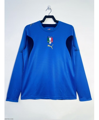 Italy Retro Home Shirt Men 2006 Long sleeve