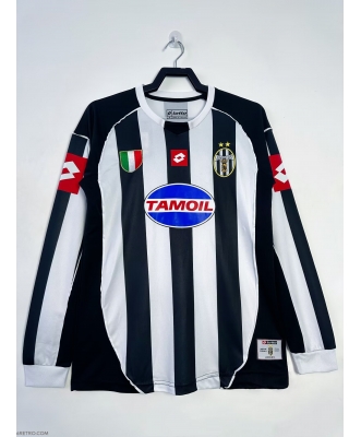 Juventus Retro Home Shirt Men 02-03 Long sleeve