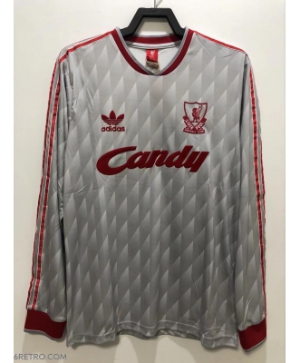 Liverpool Retro Away Shirt Men 89-91 Long sleeve