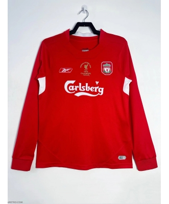 Liverpool Retro Home Shirt Men 04-05 Long sleeve