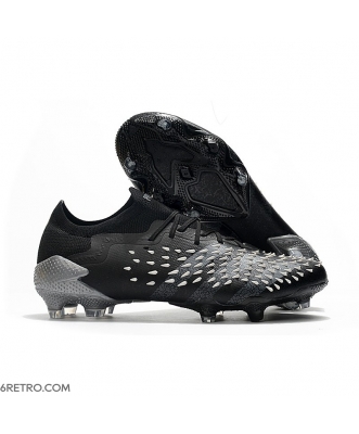 Low-cut Adidas Predator Freak .1 Firm Ground Core Black Grey Four White Football Boots