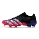 Low-cut Adidas Predator Freak .1 Firm Ground Core Black White Shock Pink Football Boots