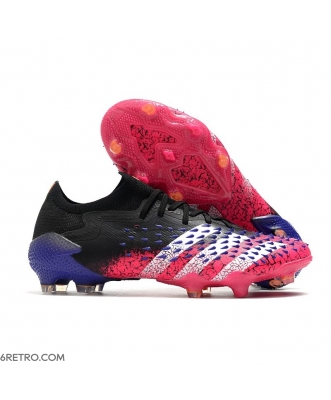 Low-cut Adidas Predator Freak .1 Firm Ground Core Black White Shock Pink Football Boots