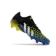 Low-cut Adidas Predator Freak .1 Firm Ground Core Black White Solar Yellow Football Boots