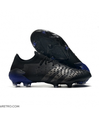 Low-cut Adidas Predator Freak .1 Firm Ground Escapelight - Core Black Iron Metal Football Boots