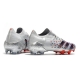 Low-cut Adidas Predator Freak .1 Firm Ground Silver Metallic Core Black Scarlet Football Boots