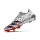 Low-cut Adidas Predator Freak .1 Firm Ground Silver Metallic Core Black Scarlet Football Boots