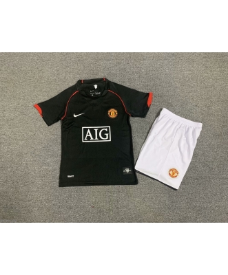 Manchester United Retro Away Shirt Kids 07-08