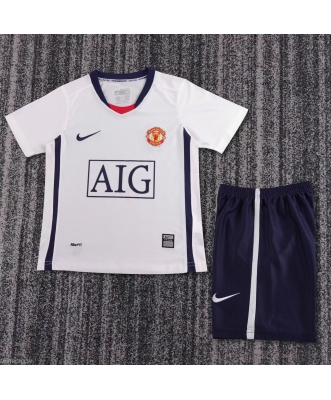 Manchester United Retro Away Shirt Kids 08-09