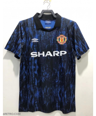 Manchester United Retro Away Shirt Men 1983((Royal Blue))
